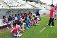 Els infants de les ciberaules visiten el Camp d’Esports