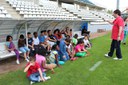 Els infants de les ciberaules visiten el Camp d’Esports