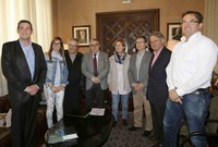 El alcalde de Lleida recibe a una delegación de Aspros