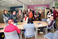 El alcalde de Lleida visita el Centro Campus de ASPROS el barrio de Cappont