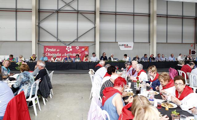 La Gent Gran de Lleida clou el programa d’activitats del curs amb un dinar de germanor