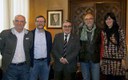L’alcalde de Lleida rep l’Associació Antisida amb motiu del seu 25è aniversari