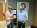 La tinenta d’alcalde i regidora de Benestar Social Montse Mínguez visita l’Associació Anti Sida de Lleida